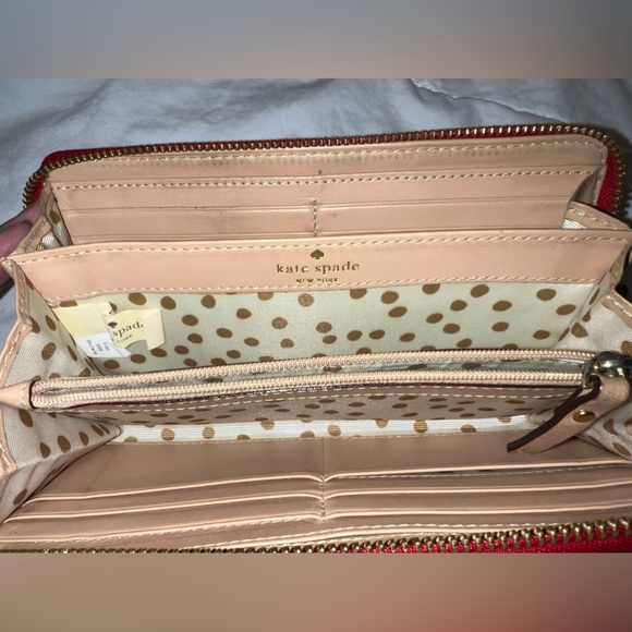 Kate Spade red long wallet - Picture 2 of 5